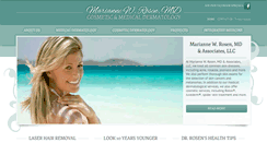 Desktop Screenshot of mrosendermatology.com